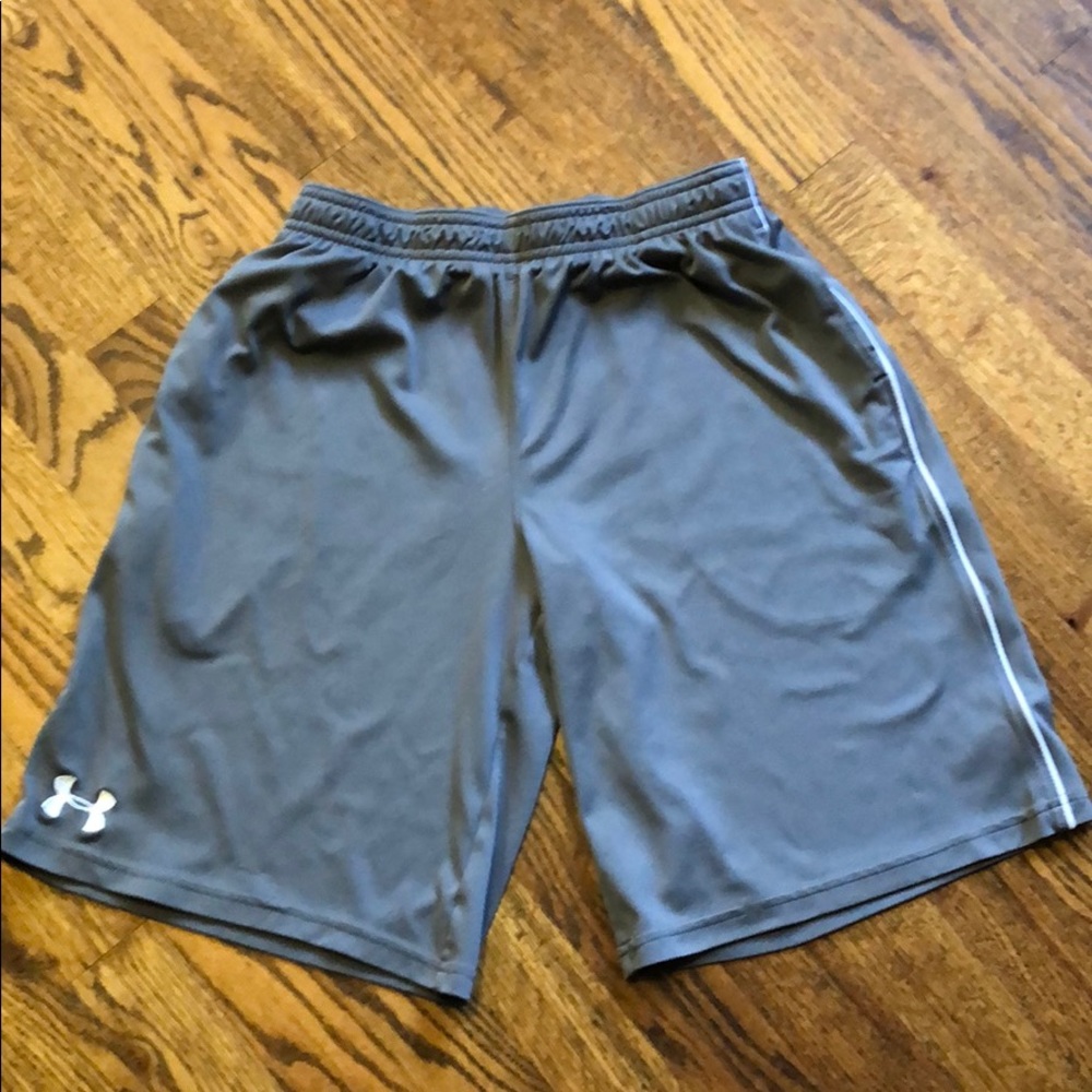 Youth Grey UnderArmour shorts YLg